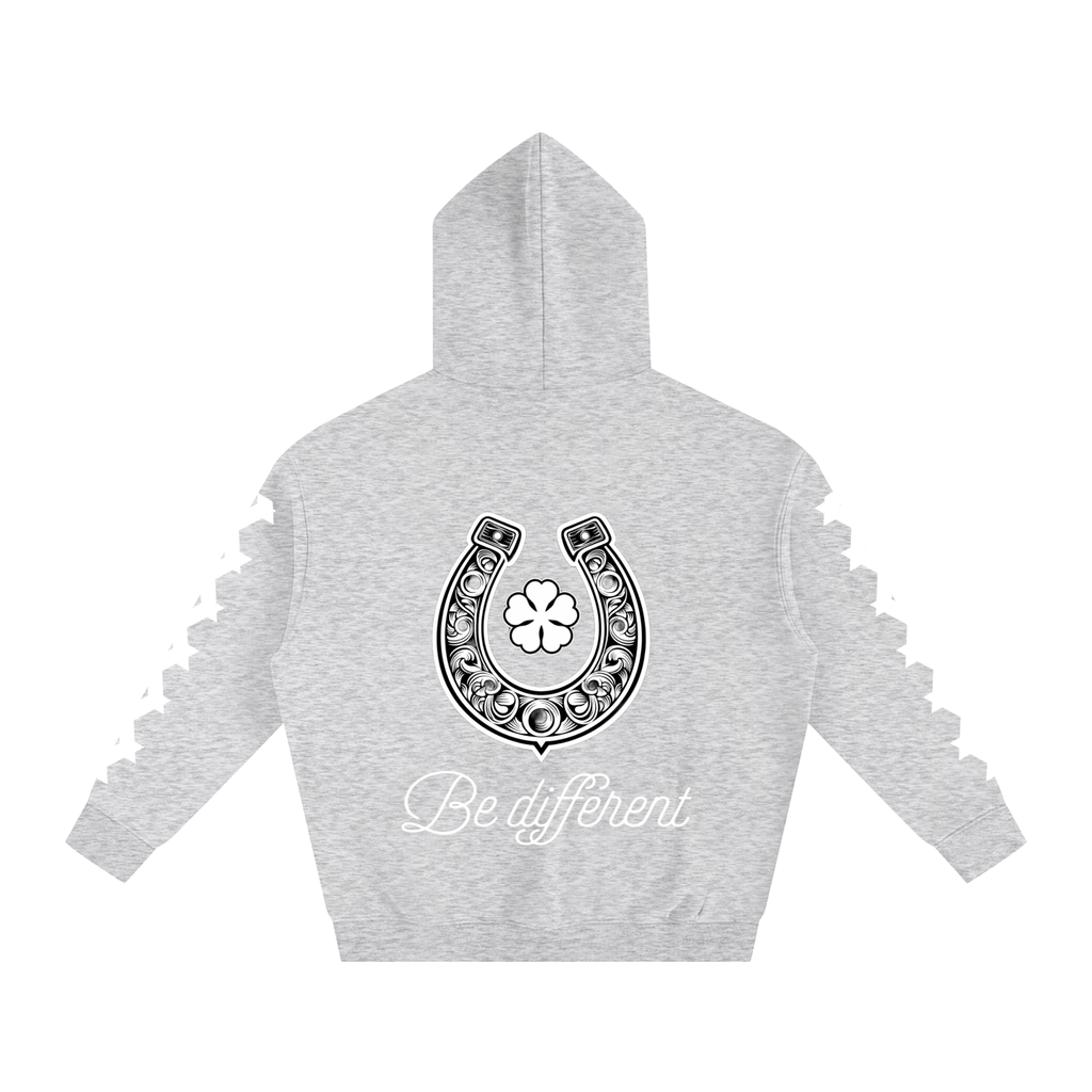 White Clover Oversize Fleeced Hoodie
