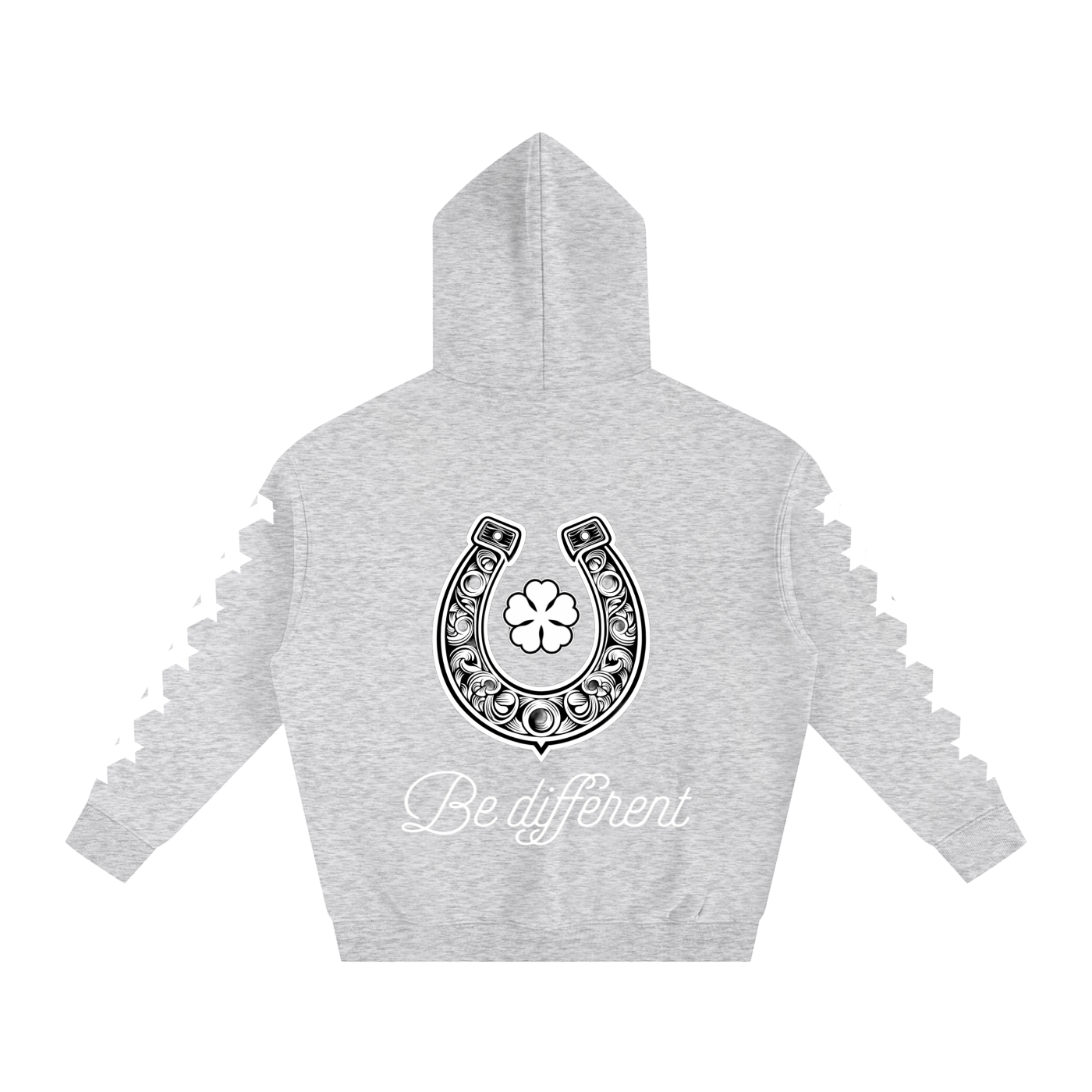 White Clover Oversize Fleeced Hoodie