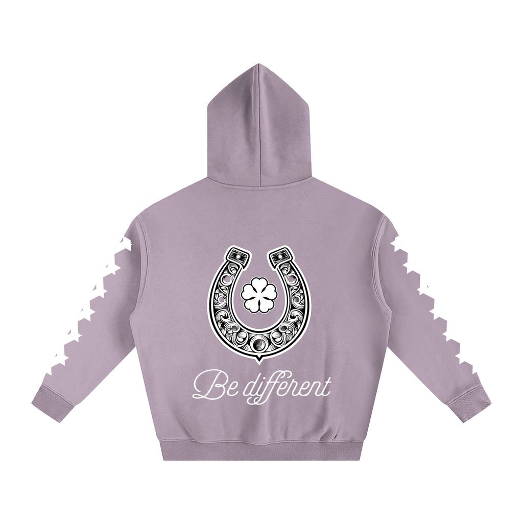 White Clover Oversize Fleeced Hoodie