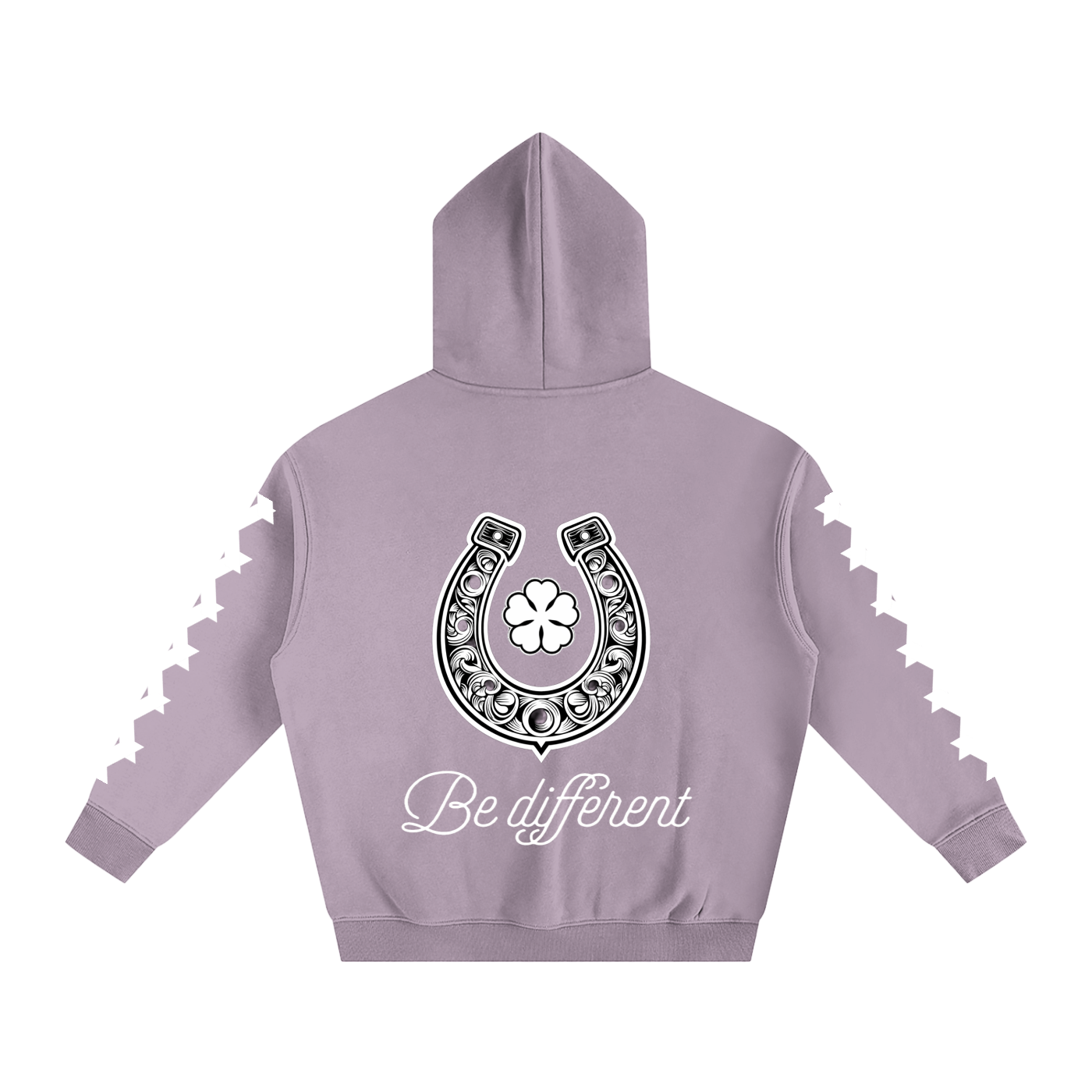White Clover Oversize Fleeced Hoodie
