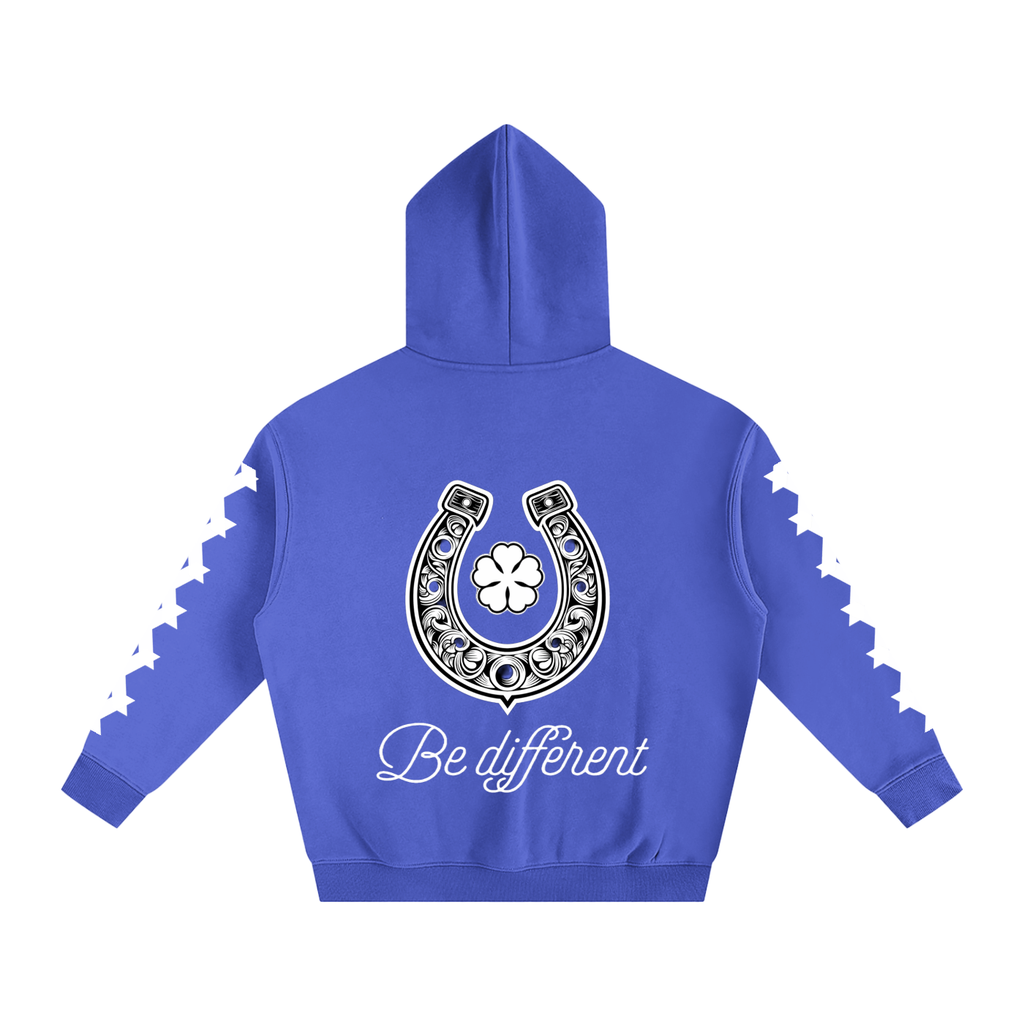 White Clover Oversize Fleeced Hoodie