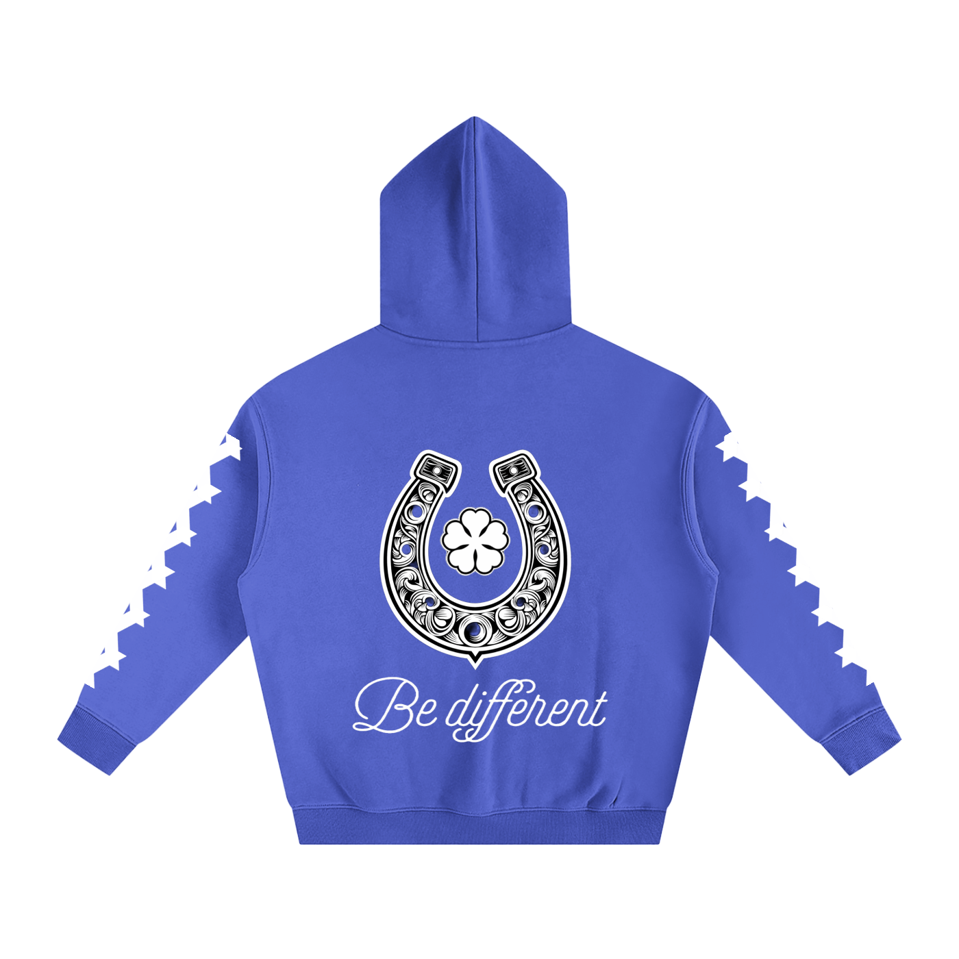 White Clover Oversize Fleeced Hoodie