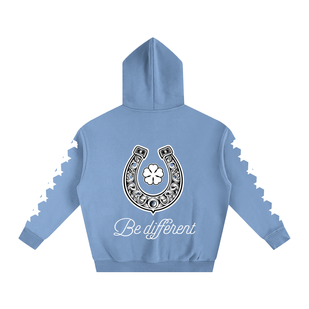 White Clover Oversize Fleeced Hoodie