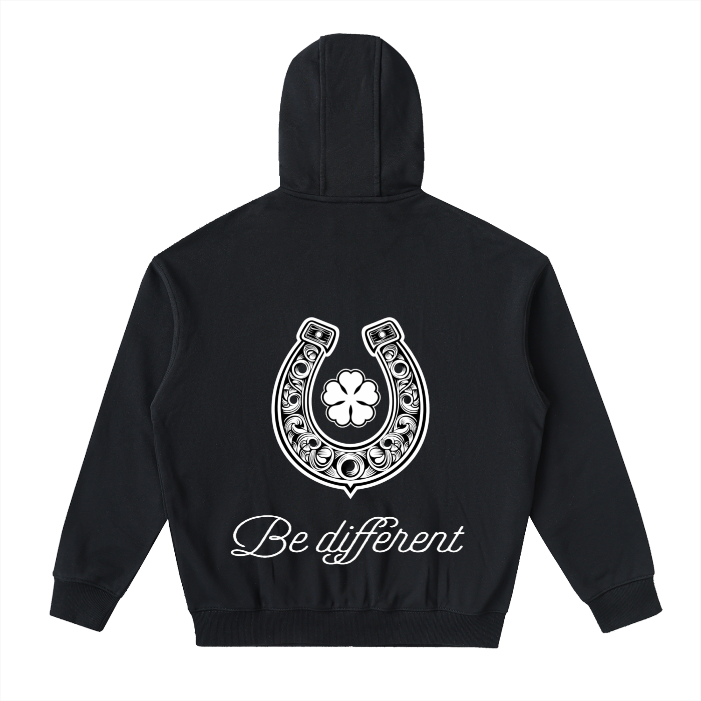 White Clover Zip Up Hoodie