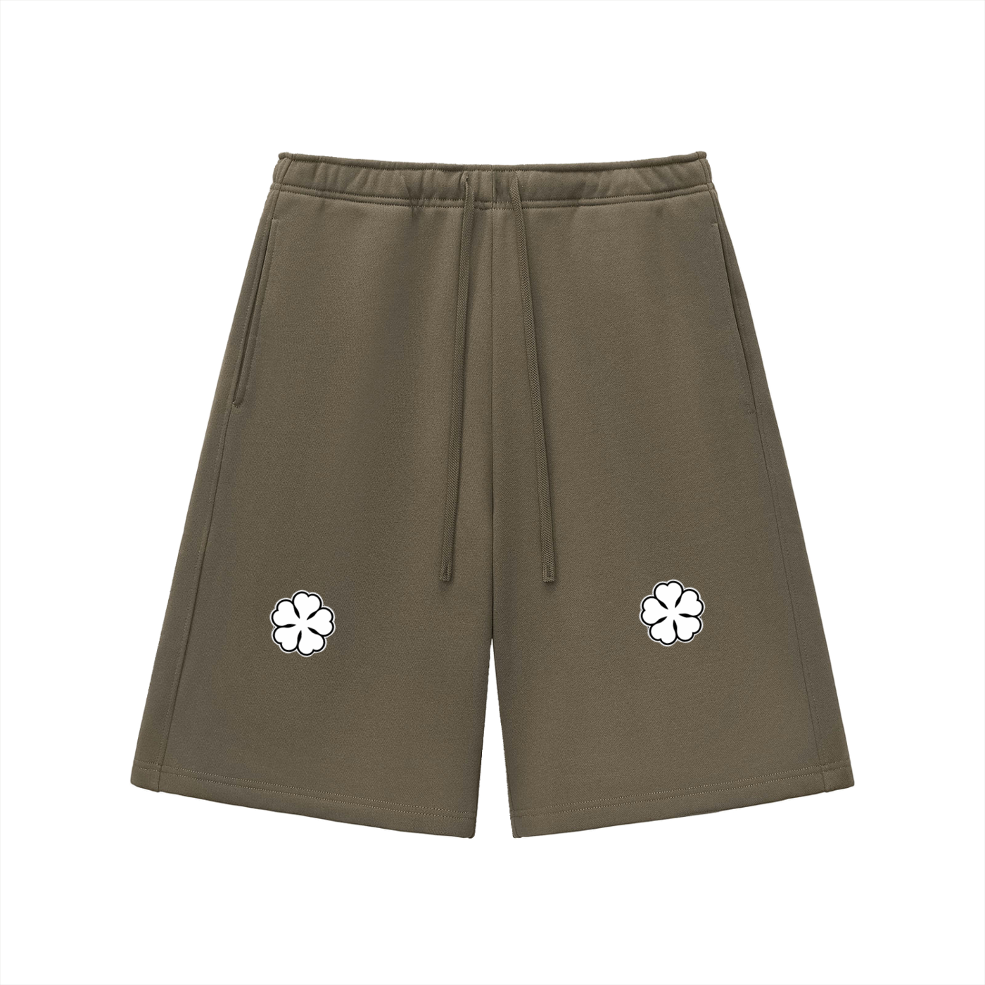White Clover Heavyweight Fleece Shorts