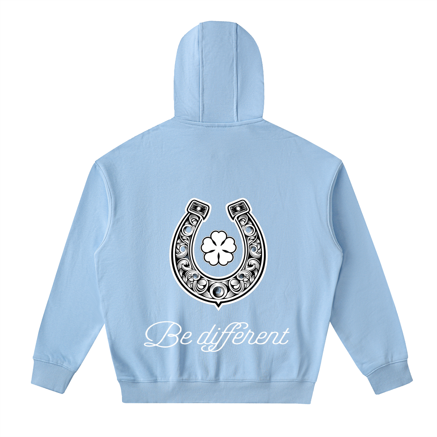 White Clover Zip Up Hoodie
