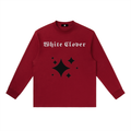 White Clover Crewneck Long-Sleeve T-Shirt