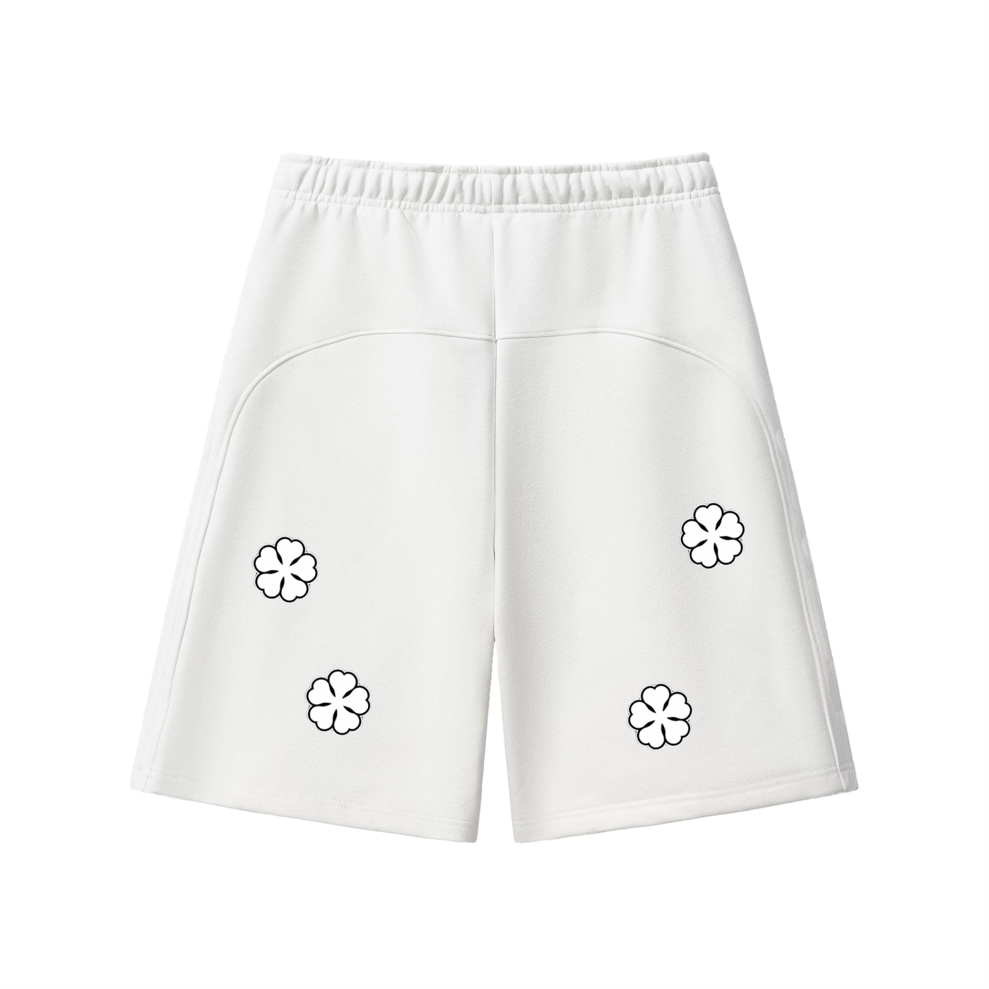White Clover Heavyweight Fleece Shorts