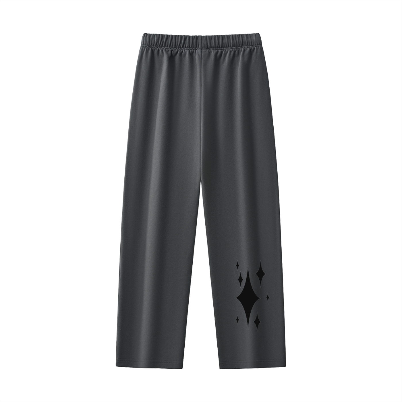 White Clover (Black Star) Straight-Leg Sweatpants