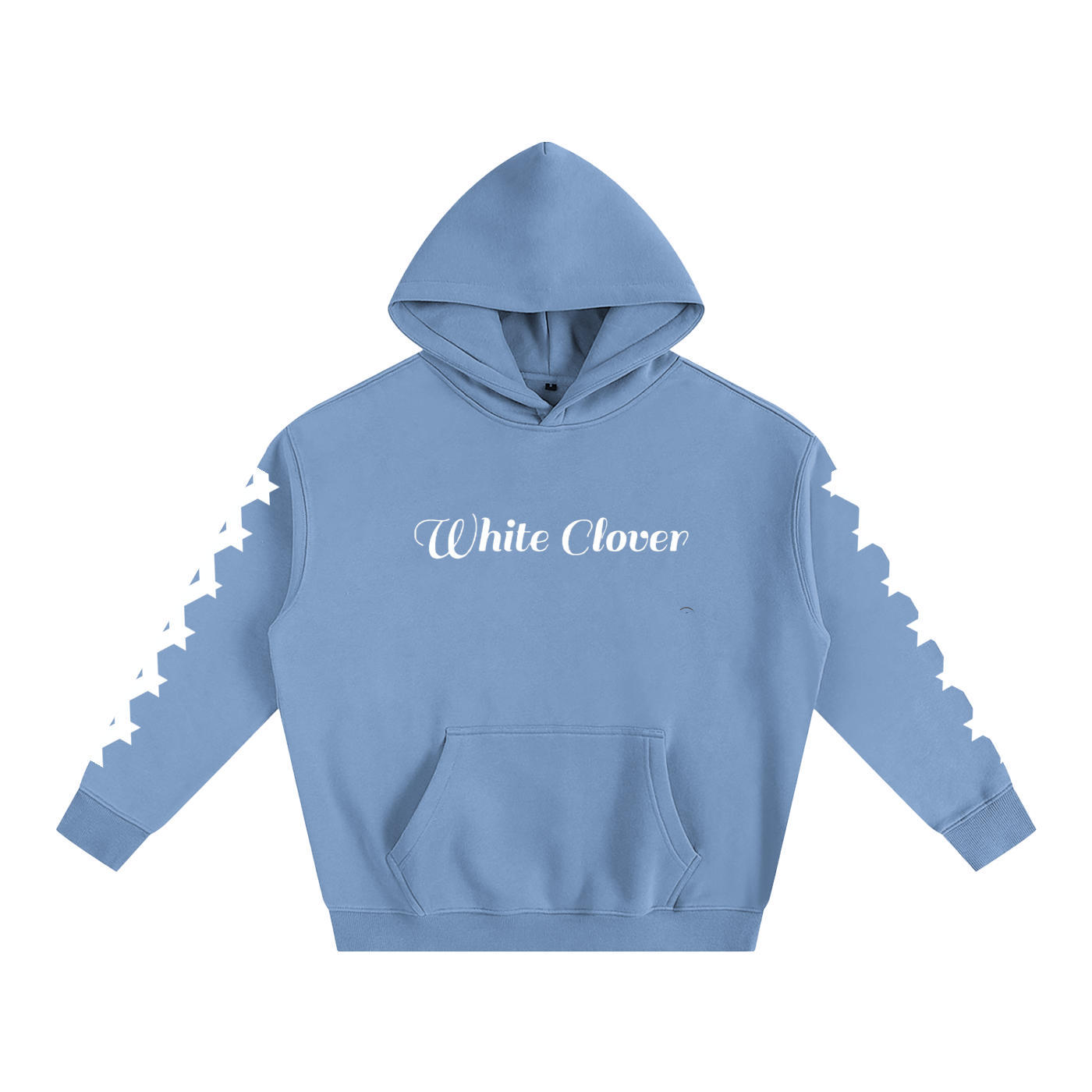 White Clover Oversize Fleeced Hoodie