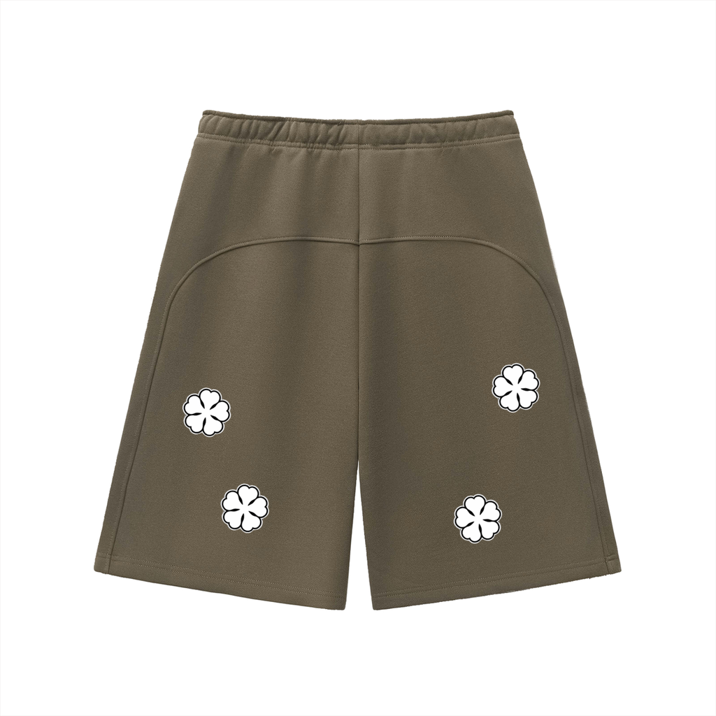 White Clover Heavyweight Fleece Shorts