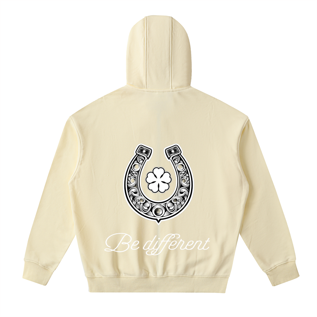 White Clover Zip Up Hoodie