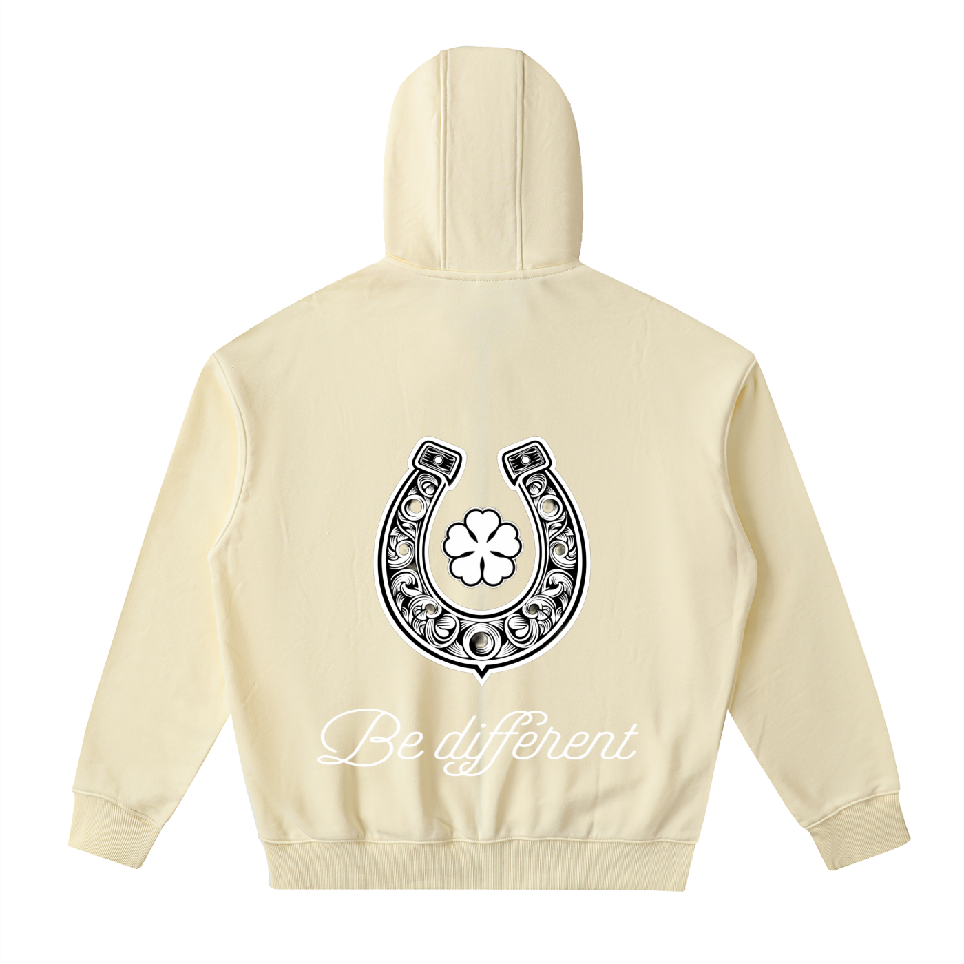 White Clover Zip Up Hoodie